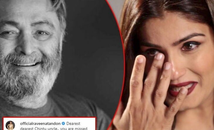 Before going to New York for treatment, Rishi Kapoor gave surprise to Raveena