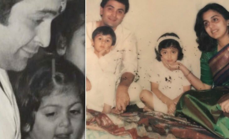 Riddima Kapoor remembered rishi kapoor, shares some unseen throwback family photos